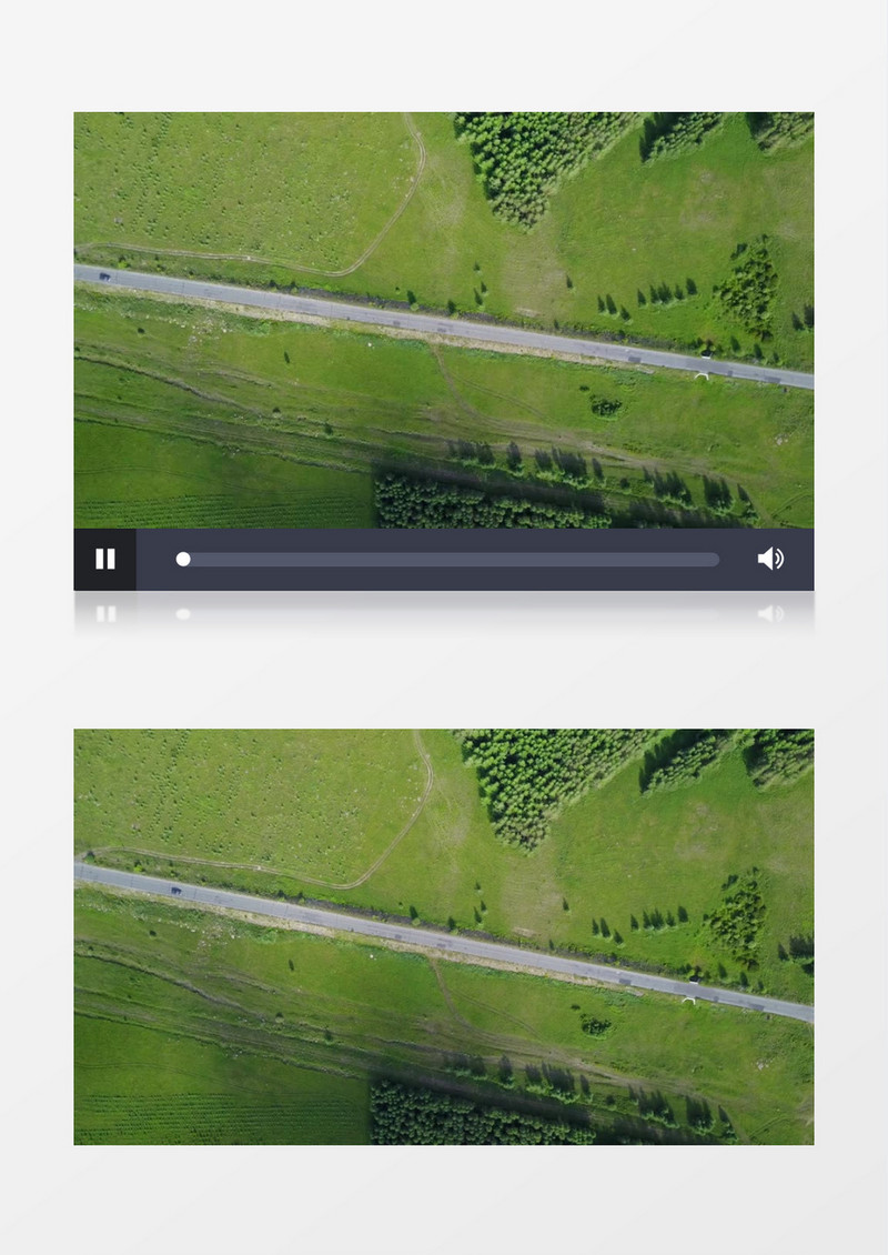 航空俯拍美丽的大草原实拍视频素材
