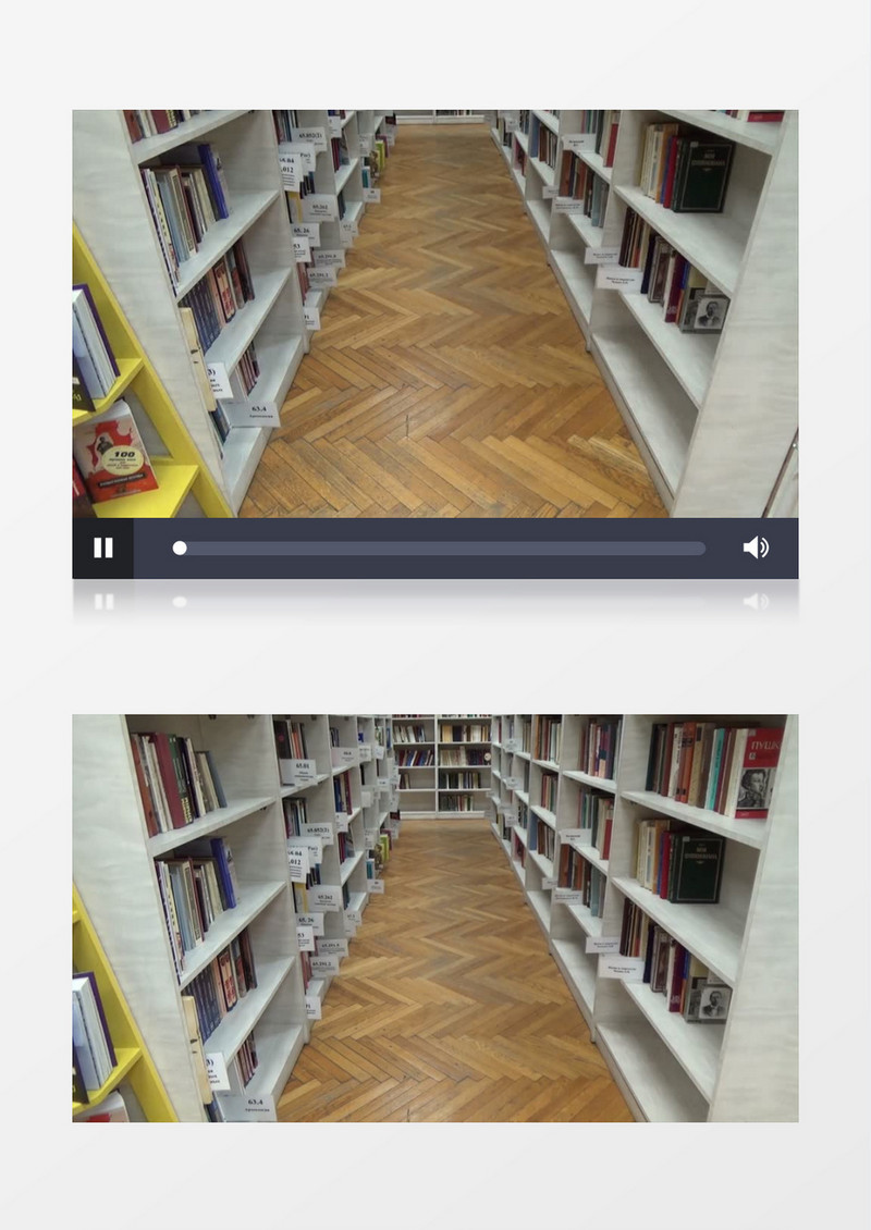 安静的图书馆实拍视频MP4