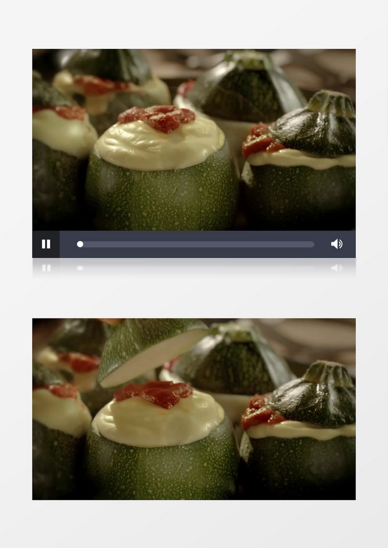 奶油甜点奶油水果实拍视频素材