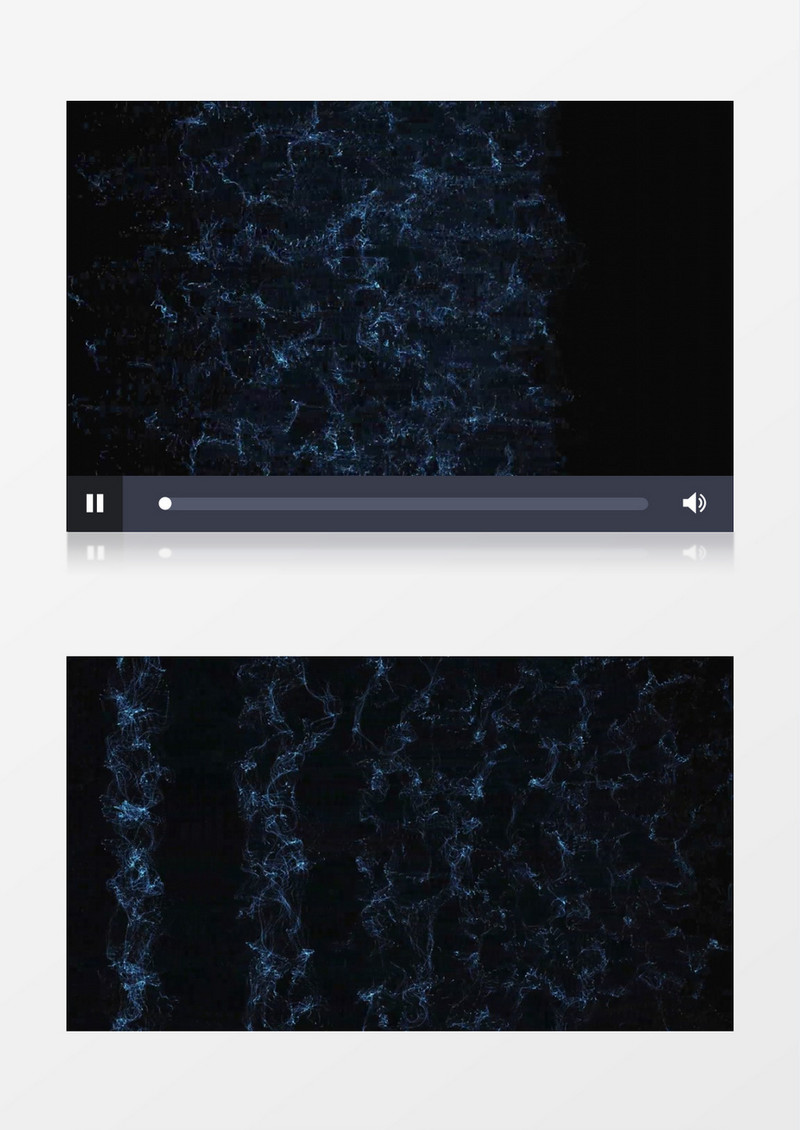 多层间隔的蓝色纹理状模型不停旋转视频素材