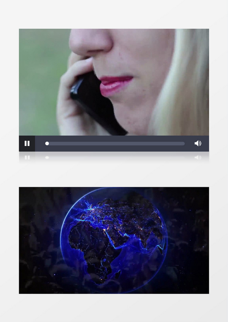 全球科技实现万物互连背景视频