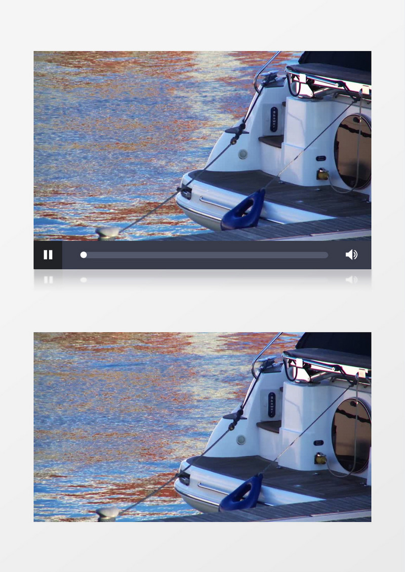 停靠在港口的游艇 实拍视频素材