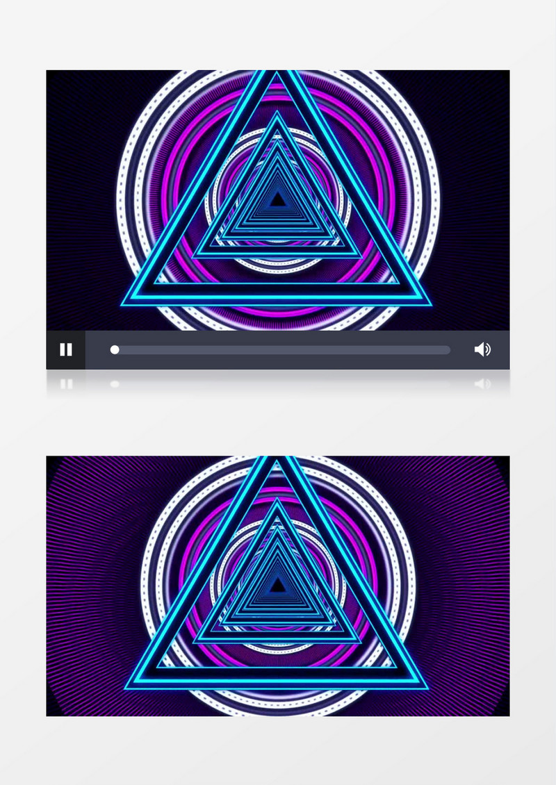 三角形蓝紫循环酷炫背景视频