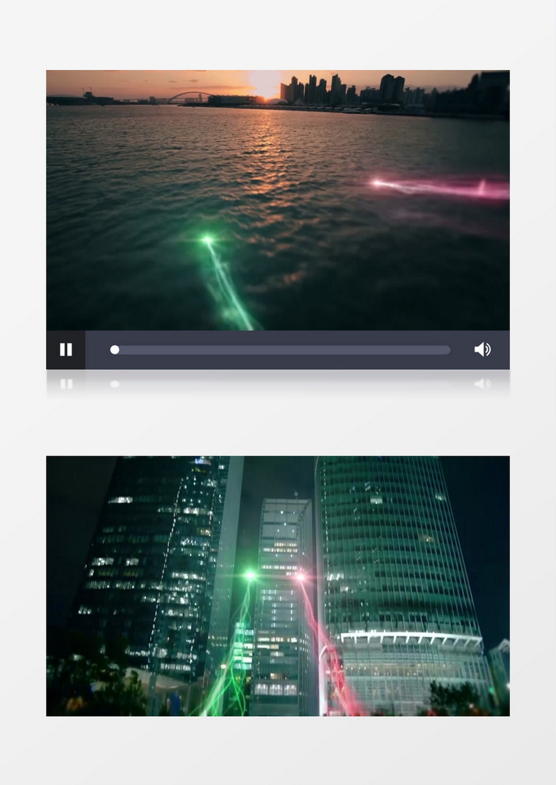 1080P光效穿越城市炫酷科技感背景视频