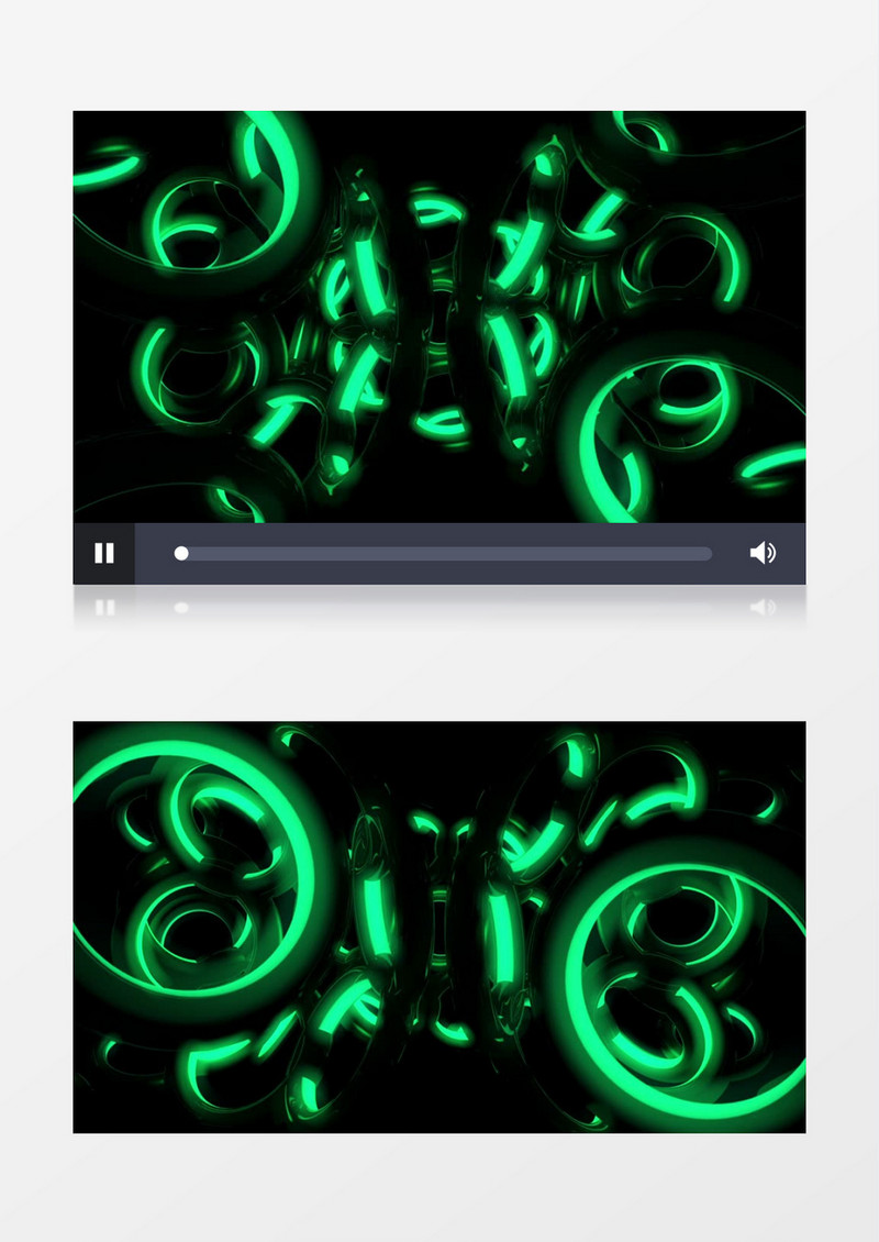 绿色不规则图形循环动感视频背景
