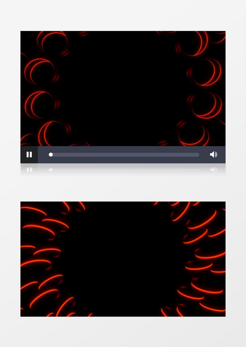 红色圆圈动态循环视频背景