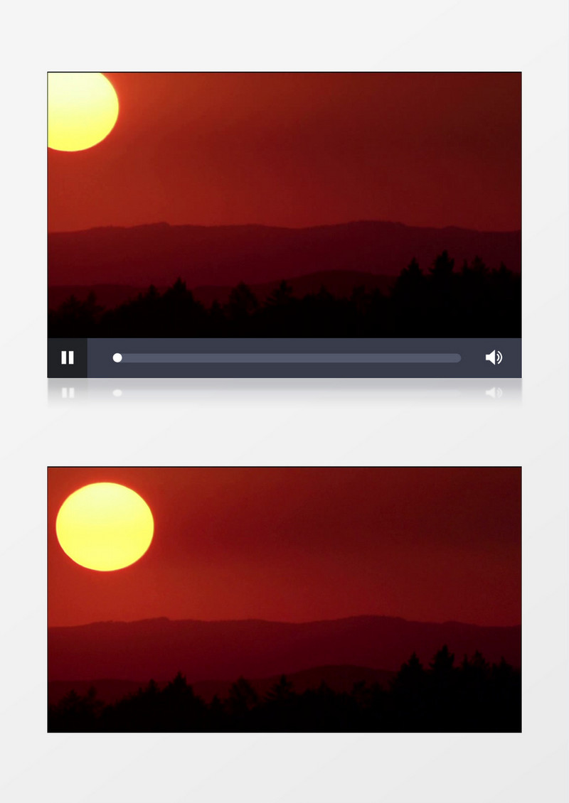 日落自然景观实拍视频avi