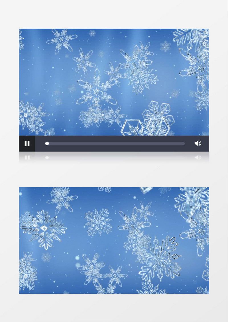 雪白晶莹飞舞的雪花背景视频素材