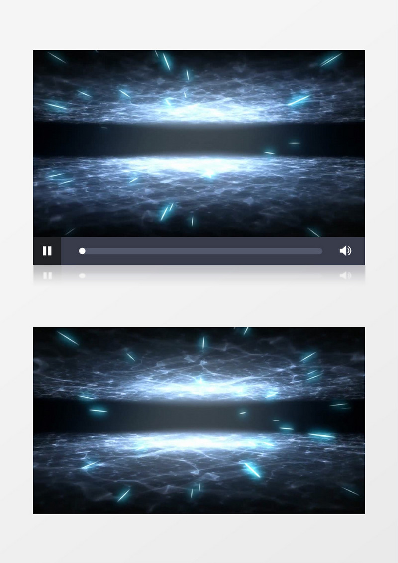 动画动态行星际环境蓝色粒子背景视频素材