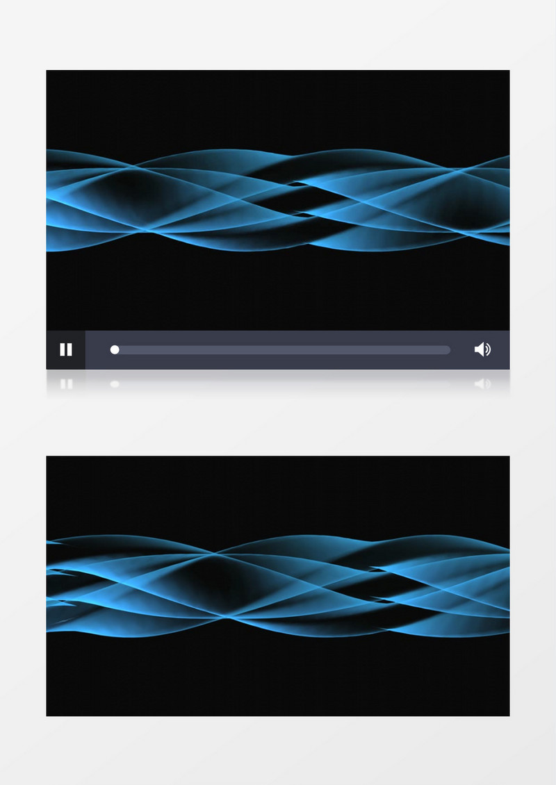 动态动画蓝色波浪纹路视频素材