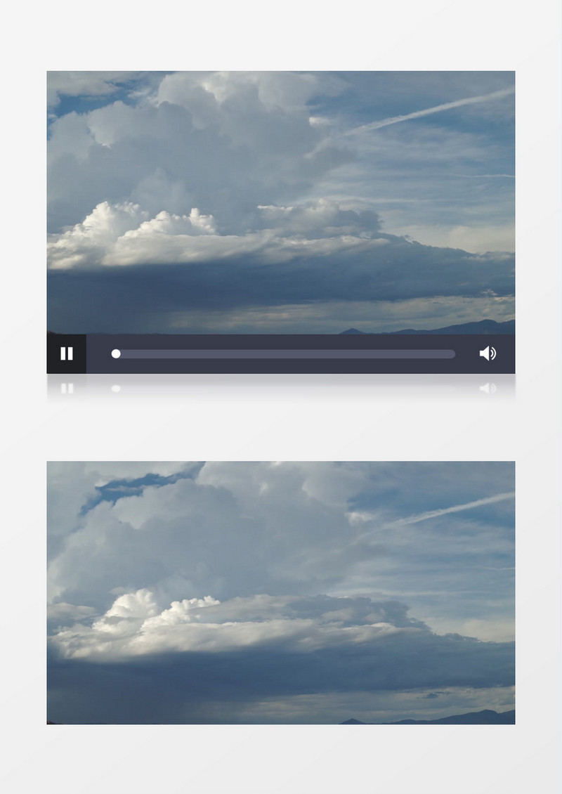 特写拍摄低压力多云的天空实拍视频素材