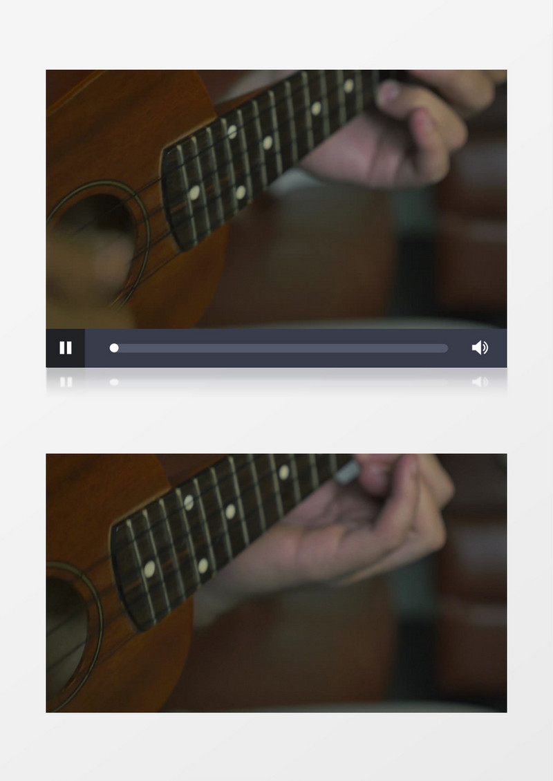 特写拍摄音乐家手指弹吉他实拍视频素材