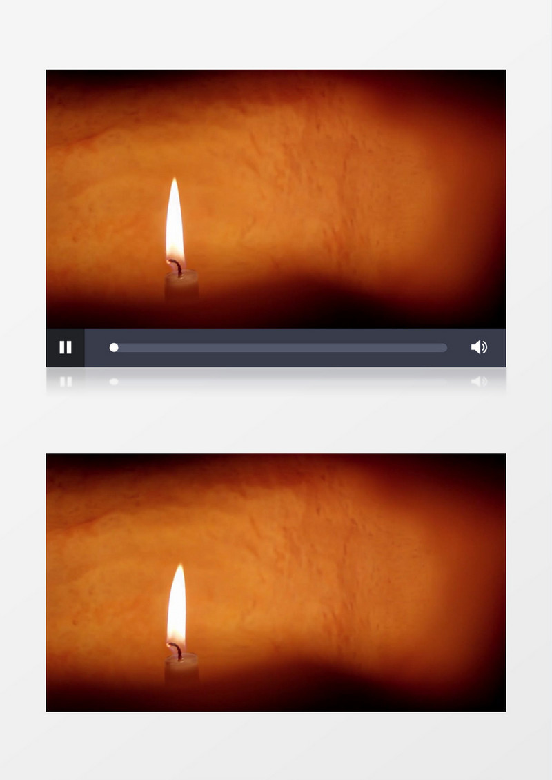 特写拍摄万圣节南瓜灯里的蜡烛燃烧实拍视频素材