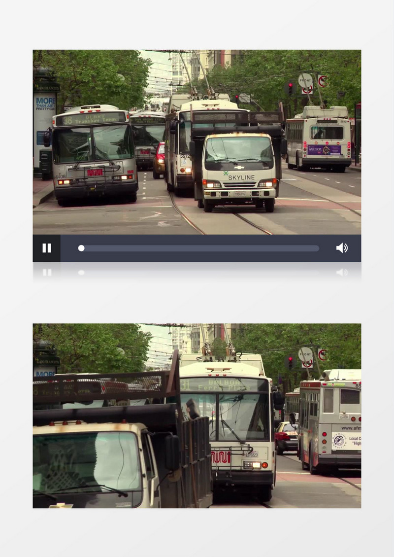 道路交通车辆行驶实拍视频素材