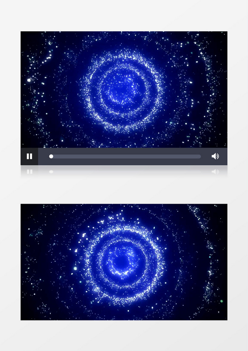 动画超炫动态蓝色粒子旋转背景视频素材