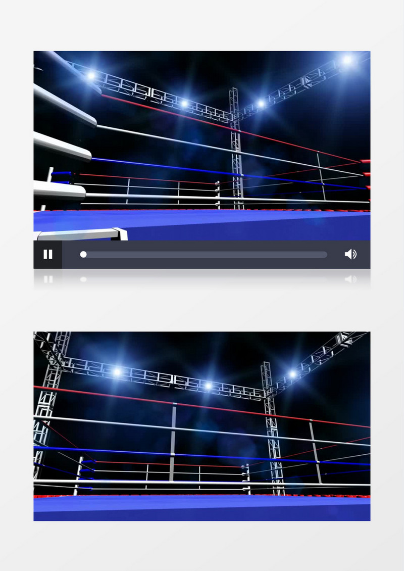 拳击比赛场地3D动画模型视频素材