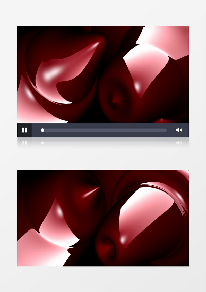 缓缓变化的红色类液体物质视频素材