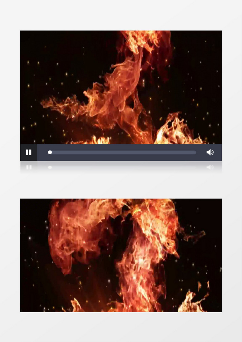  火星四溅的灵动飘逸的火焰 背景视频 