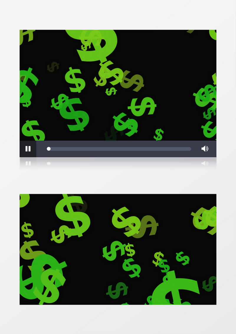 美国金钱符号货币动画视频素材