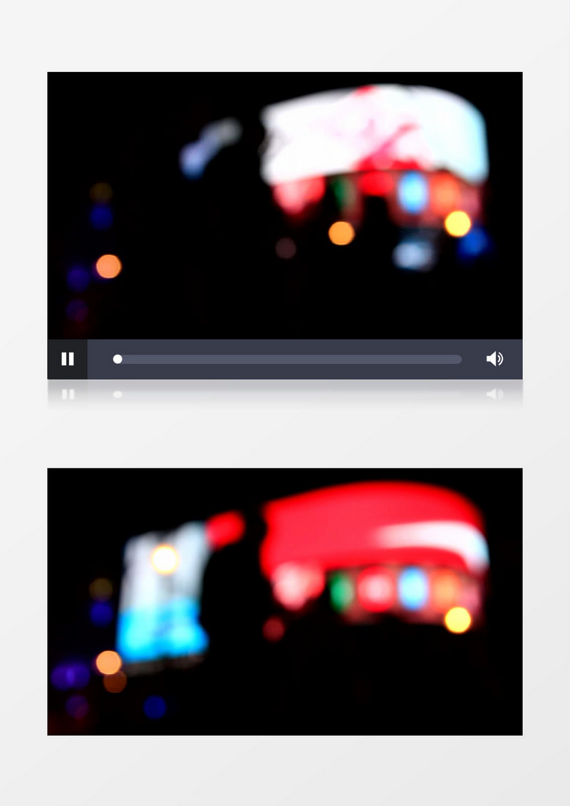 城市夜景霓虹灯实拍视频素材