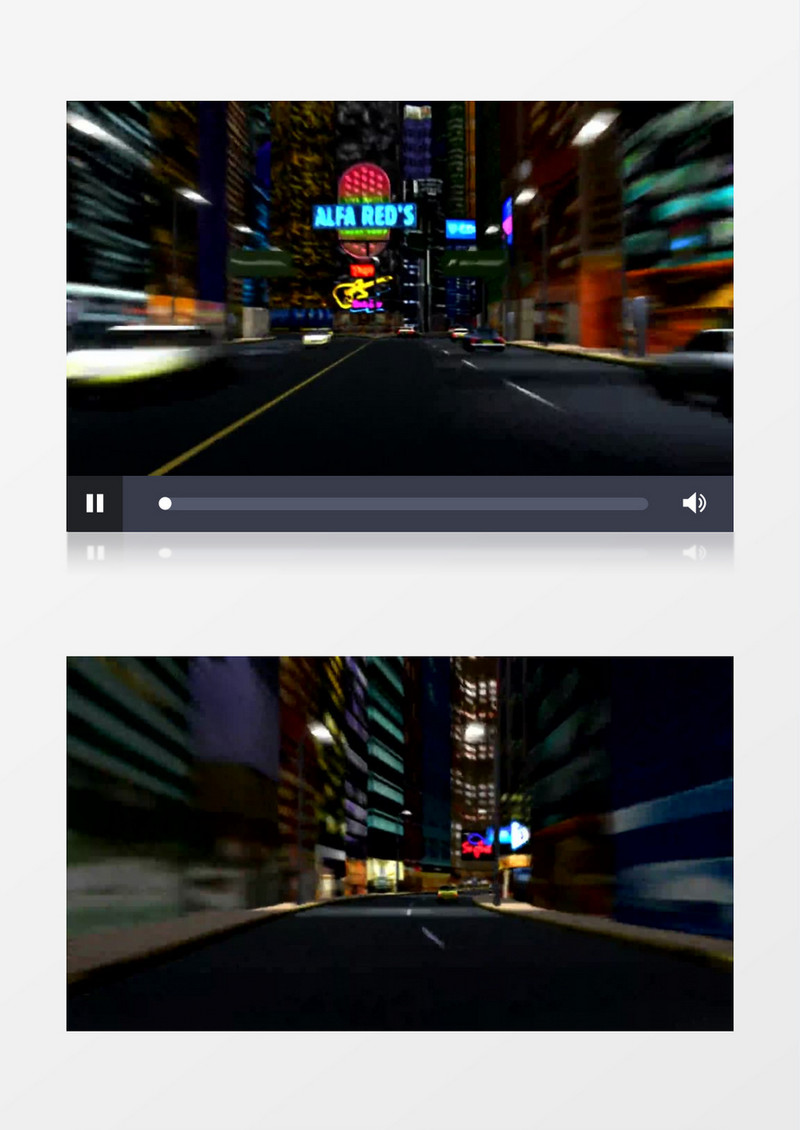 穿越城市的极品飞车背景视频素材