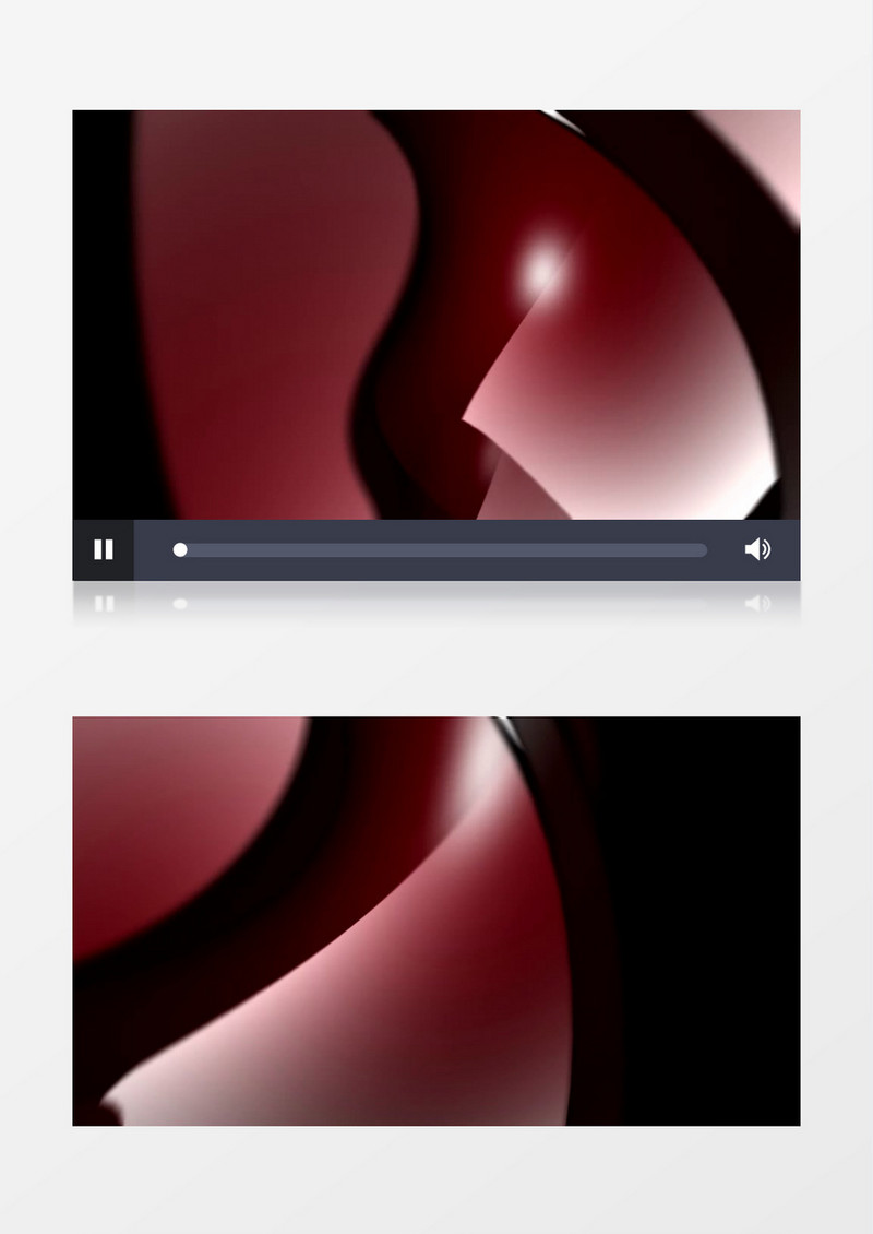 移动的红白渐变色色块视频素材