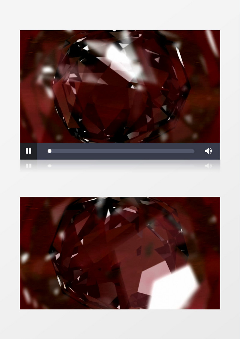 转动的半透明闪耀钻石视频素材