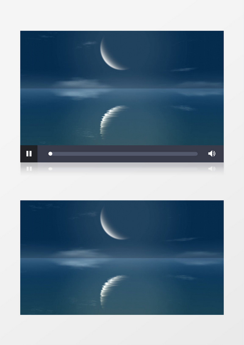 水中的月亮视频素材