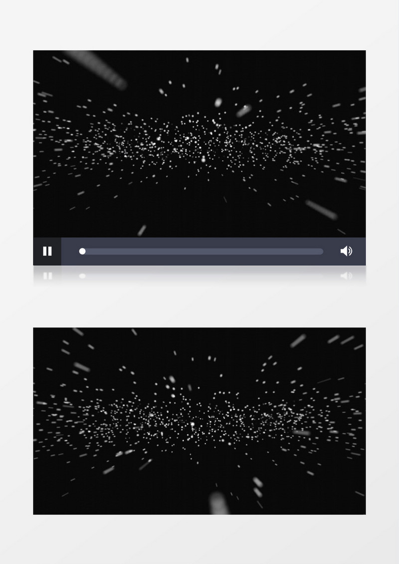 白色飞行粒子特效视频素材