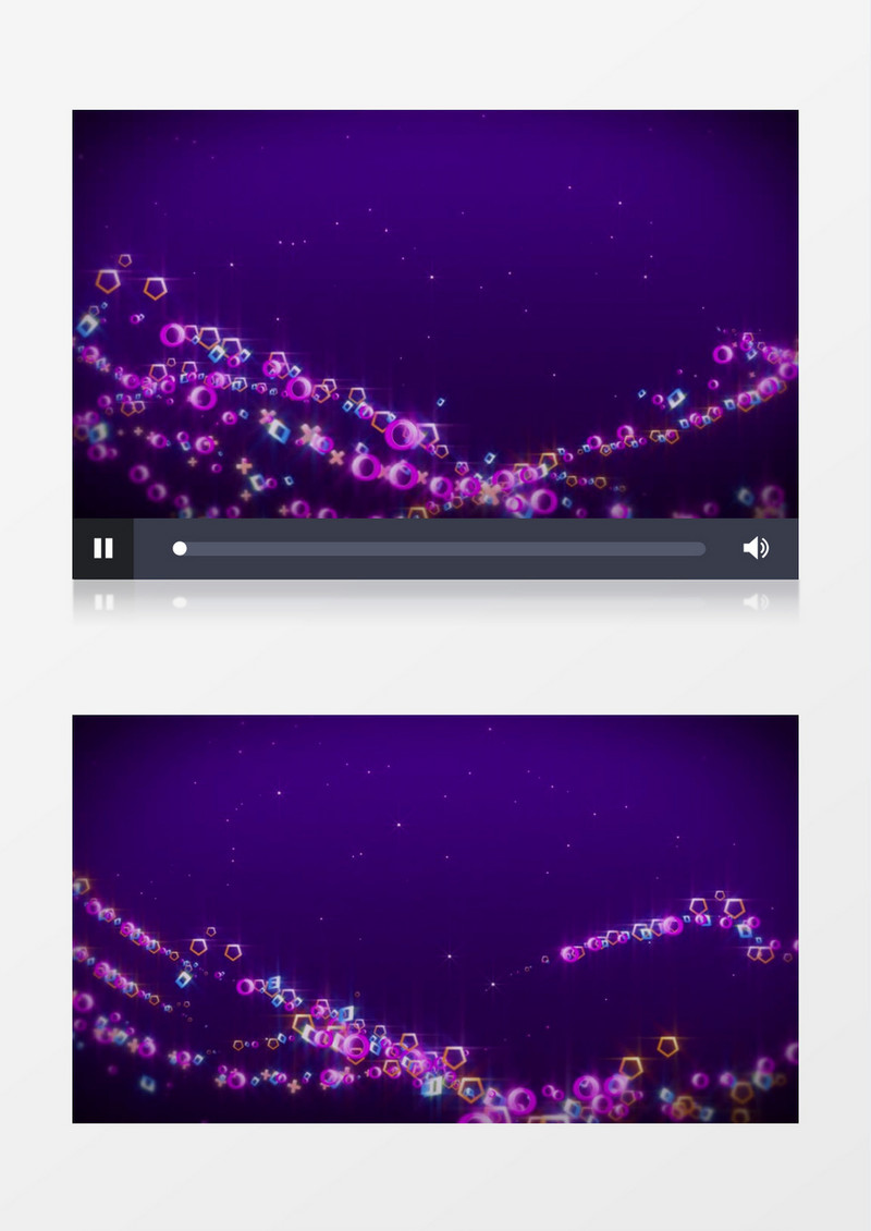 动画动态波浪紫色粒子背景视频素材