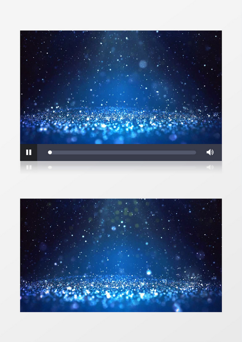 动画动态蓝色粒子坠落背景视频素材