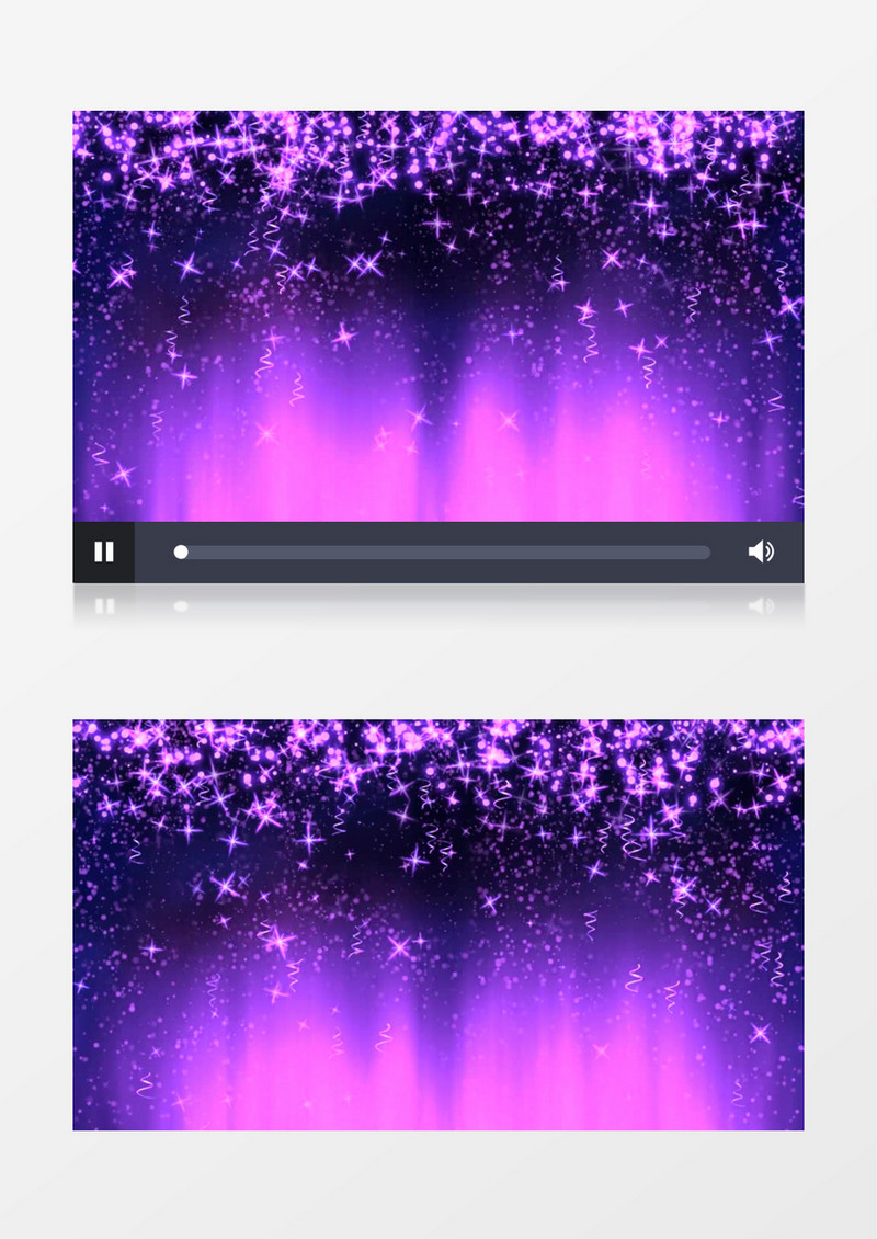 动画动态紫色星星粒子光线彩幕背景视频素材