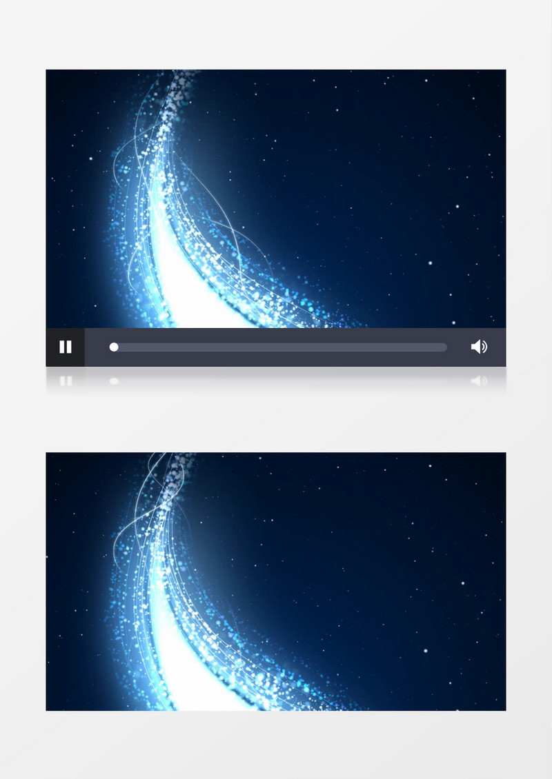  动画动态旋转向上的粒子线条蓝色背景视频素材