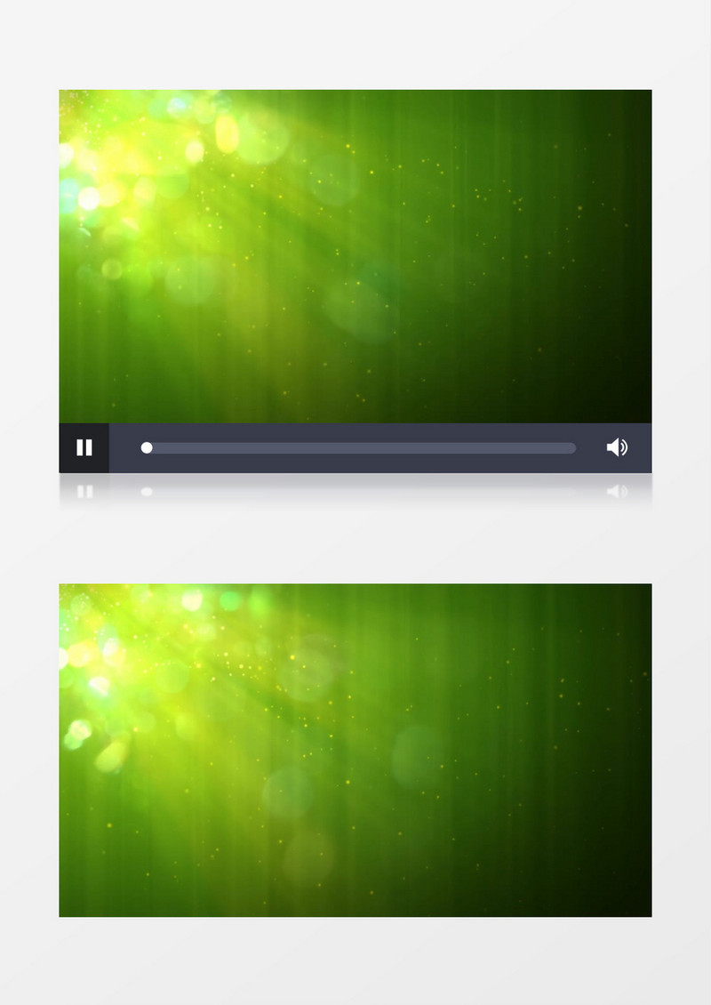  动画动态绿色光点粒子散落背景视频素材