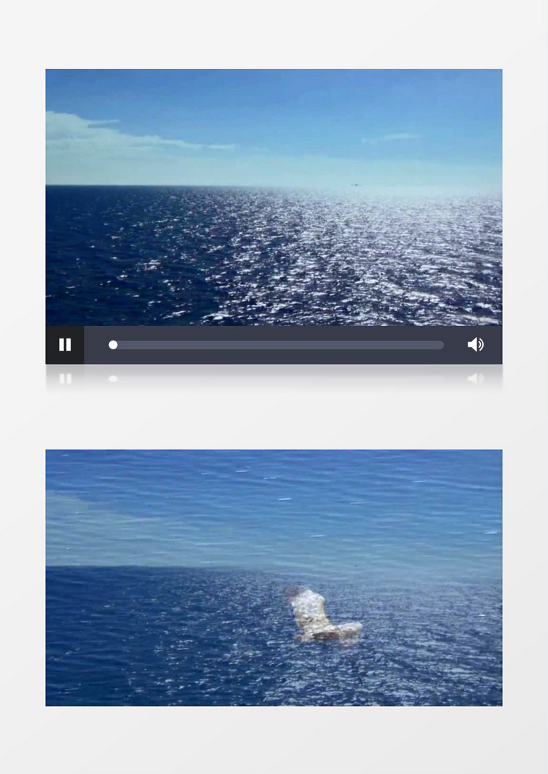   船在碧波荡漾的海面上航行背景视频