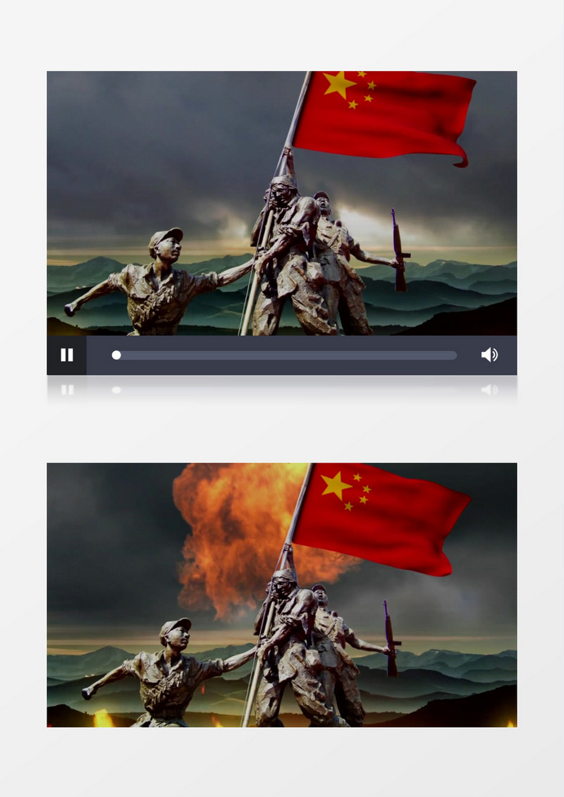 英雄赞歌伟大的革命历史视频素材