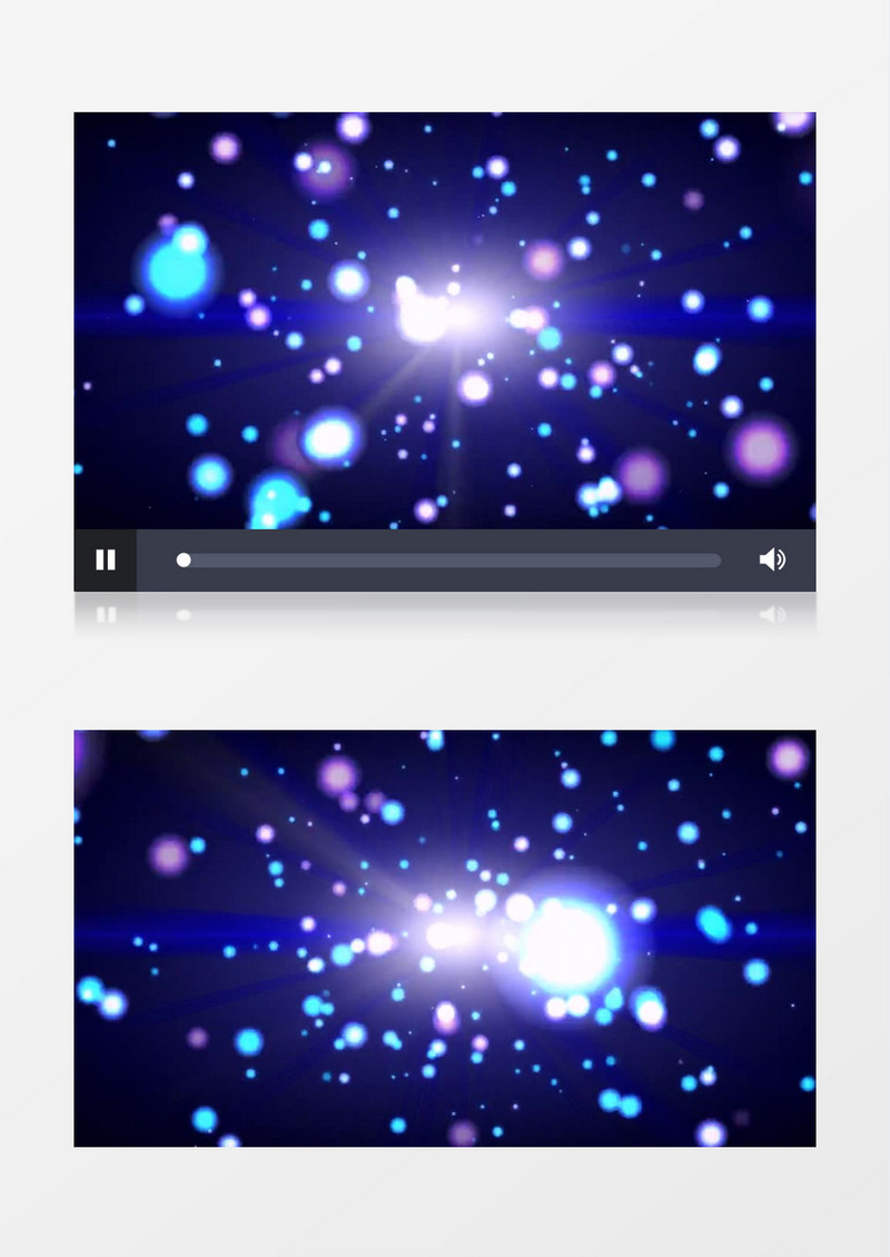 动画动态蓝色星空光点闪烁粒子背景视频素材