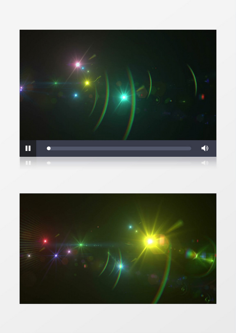 动画动态星系3D多彩灯光秀背景视频素材