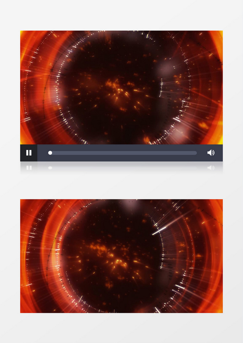 动画动态红色光点粒子运动背景视频素材