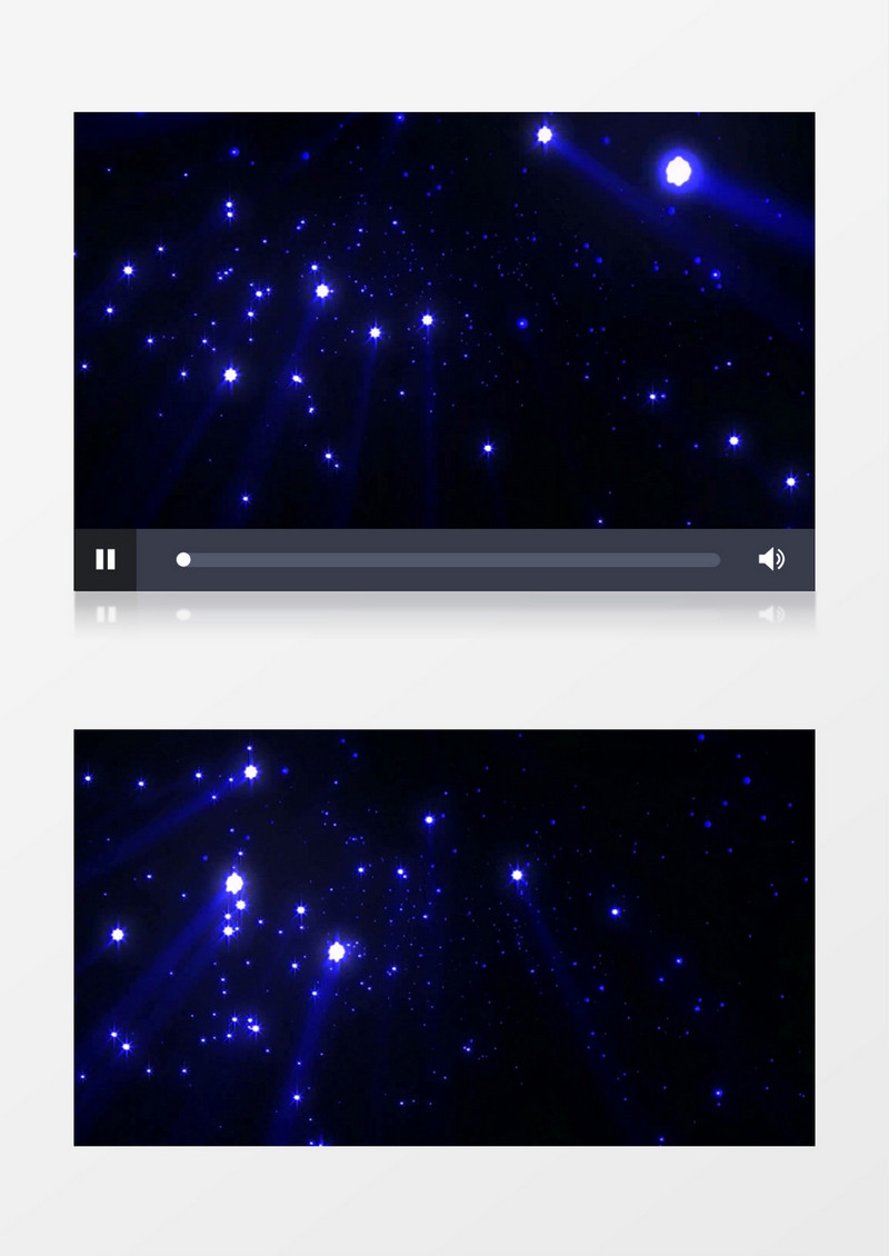 蓝色粒子星光下落视频素材