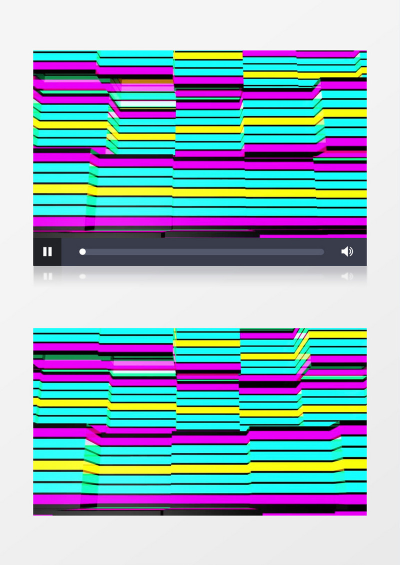 动感经典光效多形态变换的彩虹几何方块背景视频素材