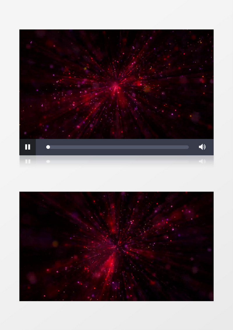 动感经典光效红色粒子穿梭绽放背景视频素材