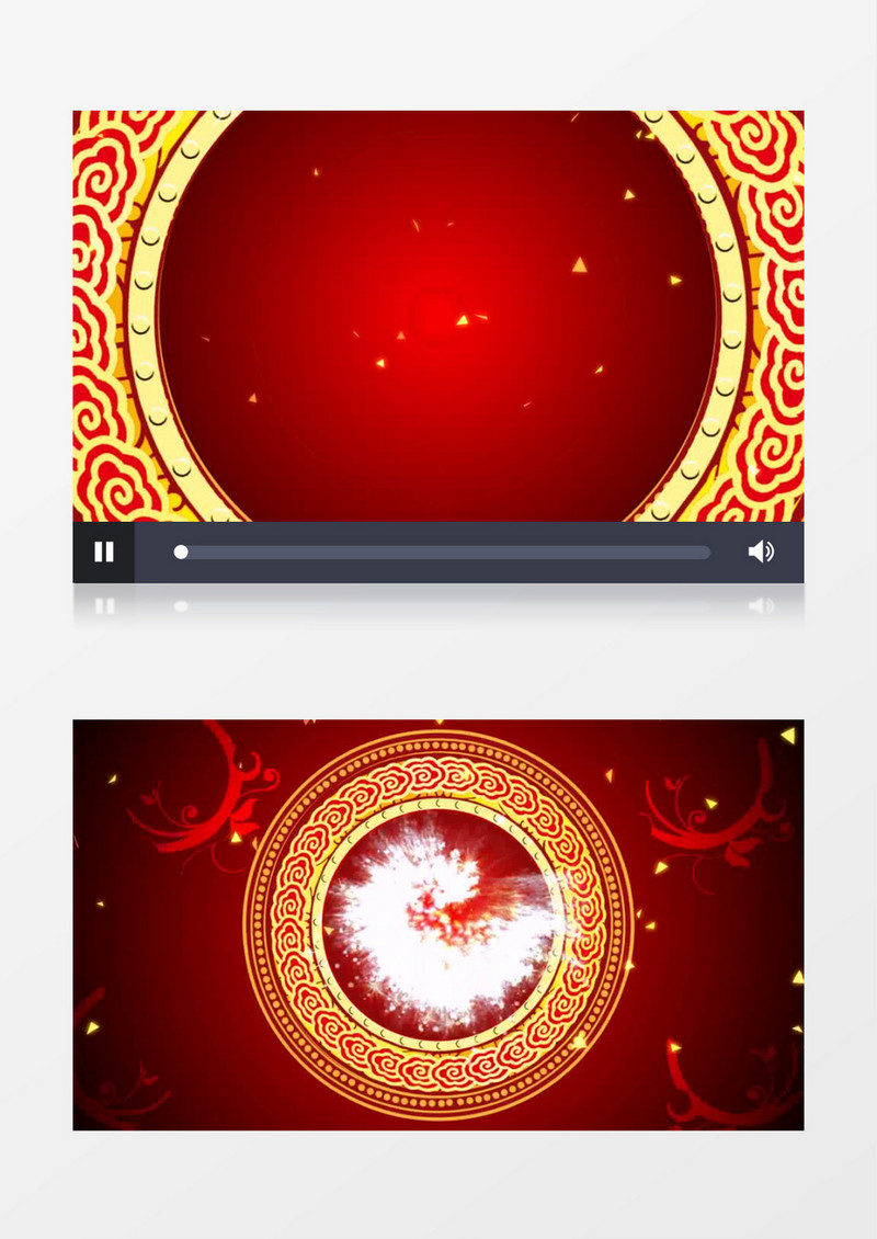 红色喜庆寿庆寿宴视频素材