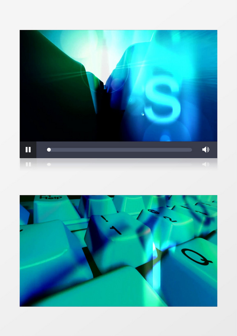 特效动画制作展示计算机键盘视频素材
