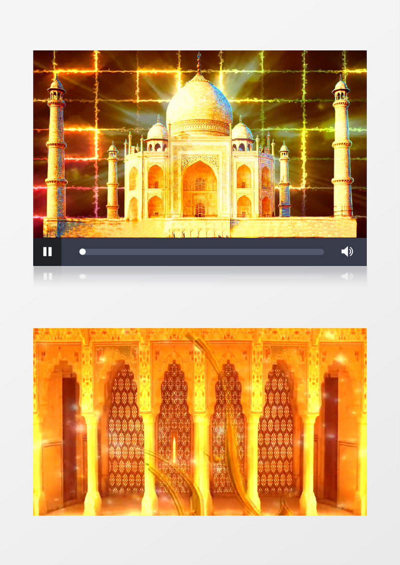 印度风闪光特效建筑视频素材