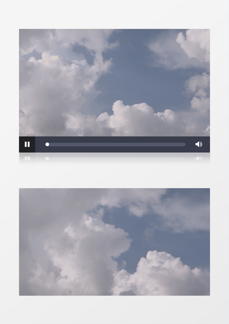 蓝天下汹涌的云层背景视频素材