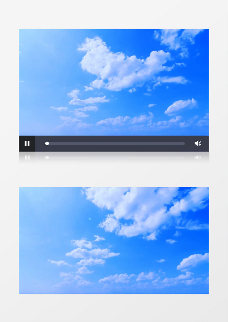 唯美的蓝天白云背景视频素材