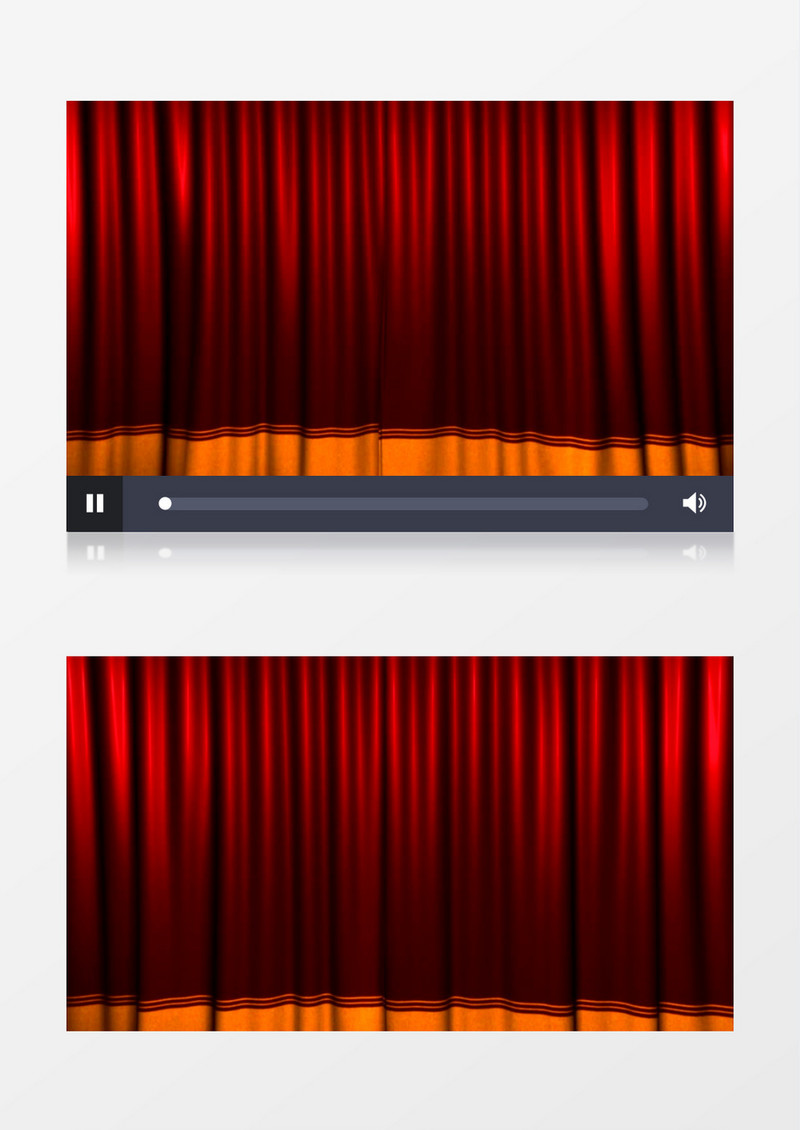 舞台红色帷幕缓缓拉开背景视频