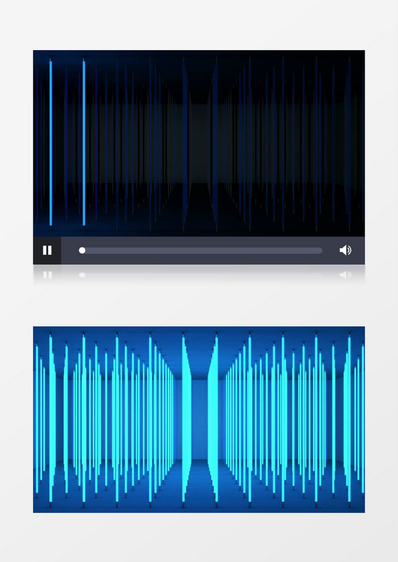 动画动态动感经典蓝色框架光效背景视频素材