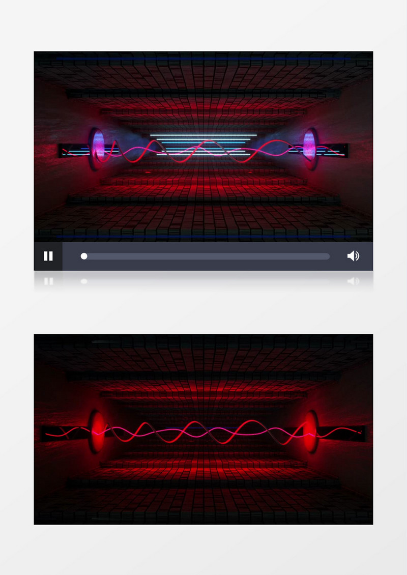 动画动态动感经典红蓝空间光效背景视频素材
